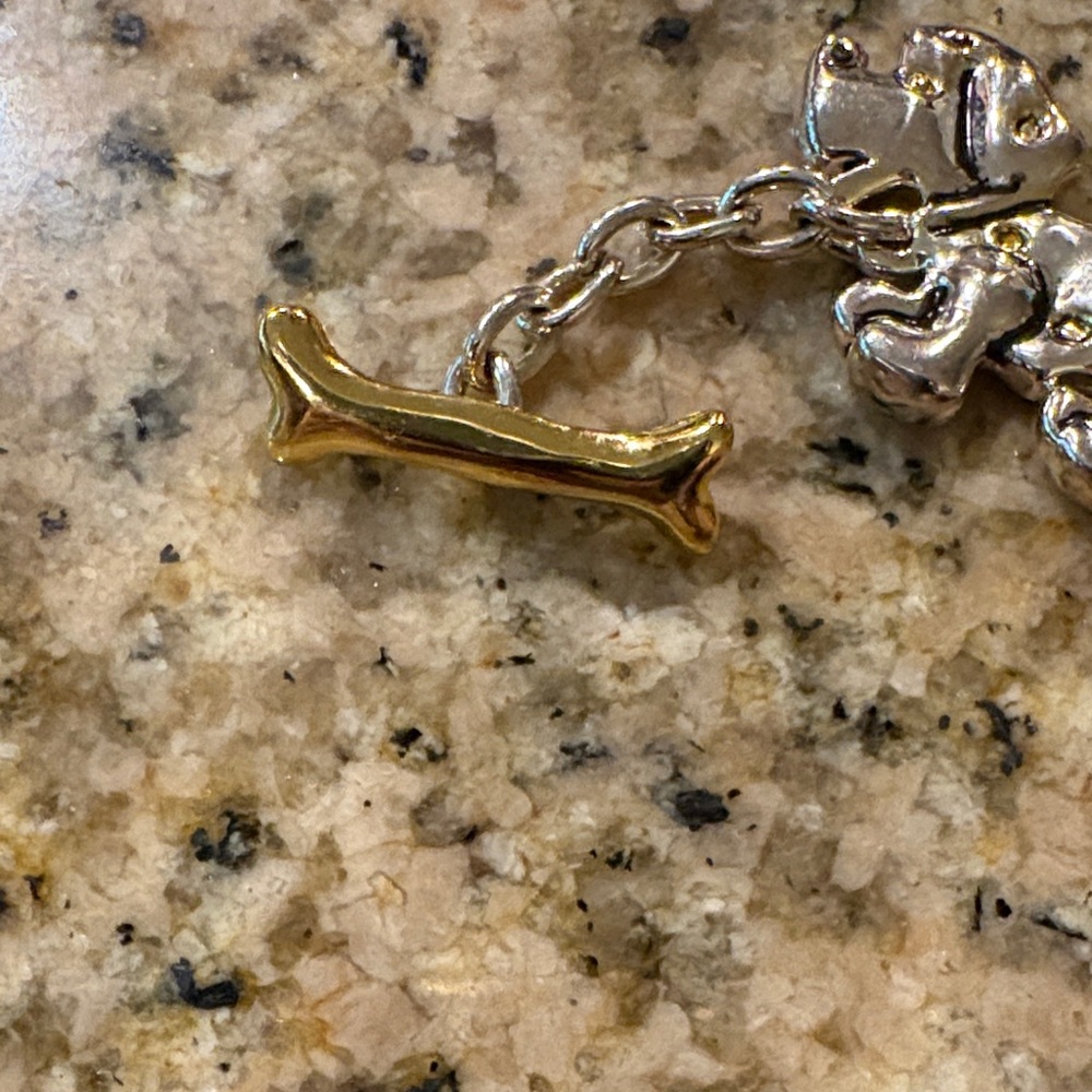 Silver and Gold Pet Charm Bracelet - Picture 4 of 5